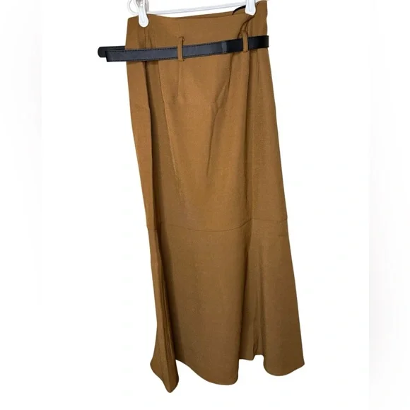 NWT Commense Minimalist midi Skirt with belt size XS - Picture 6 of 8